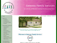 Tablet Screenshot of gatewayfamilyservices.org.au